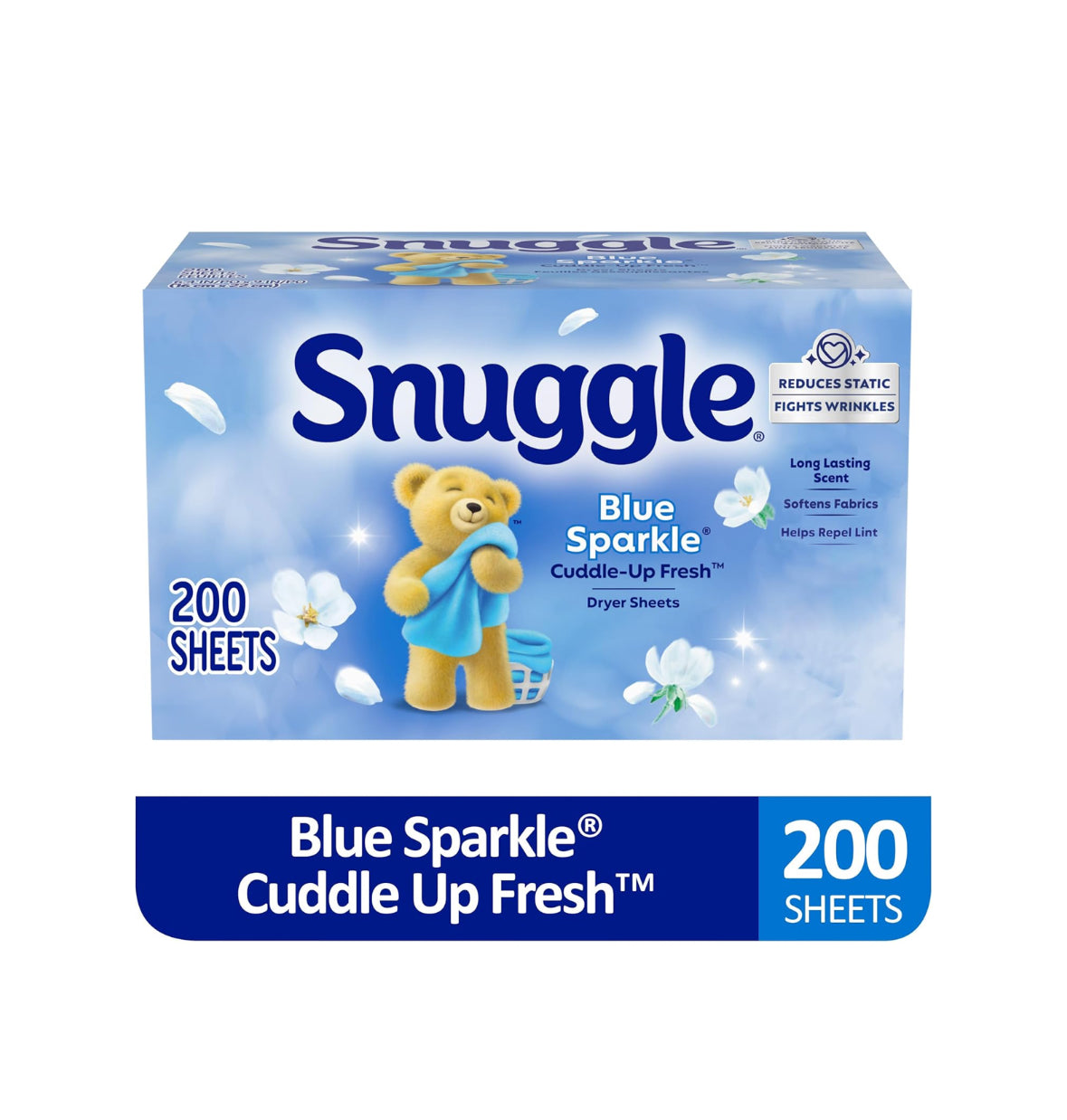 Snuggle Dryer Sheets Toallitas para Secadora – 200 hojas suavizantes y antiestática