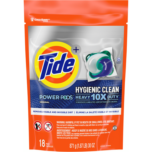 Tide Hygienic Clean Power PODS XL – Detergente en cápsulas, Original