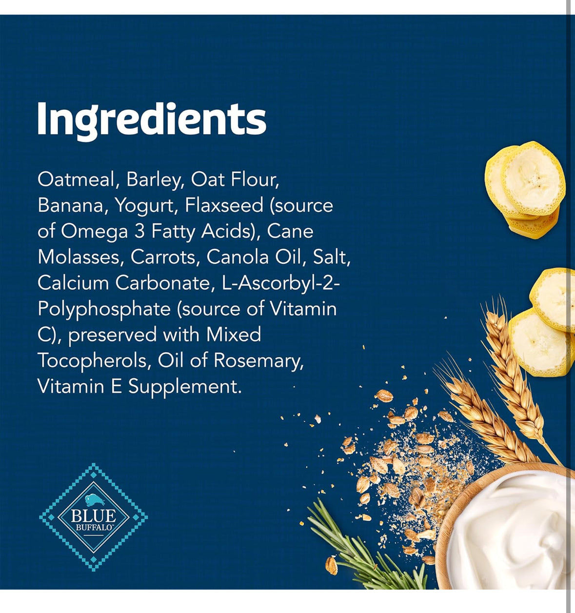 Blue Buffalo Health Bars – Galletas Crujientes para Perros, Horneadas con Plátano y Yogurt, 454 g