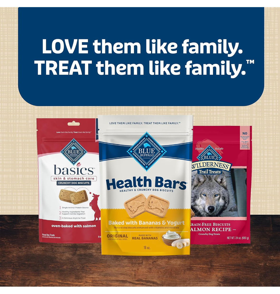 Blue Buffalo Health Bars – Galletas Crujientes para Perros, Horneadas con Plátano y Yogurt, 454 g