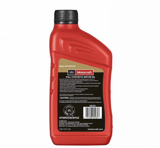 🛢️ ACEITE MOTORCRAFT 5W-20 FULL SYNTHETIC (1 QUART)