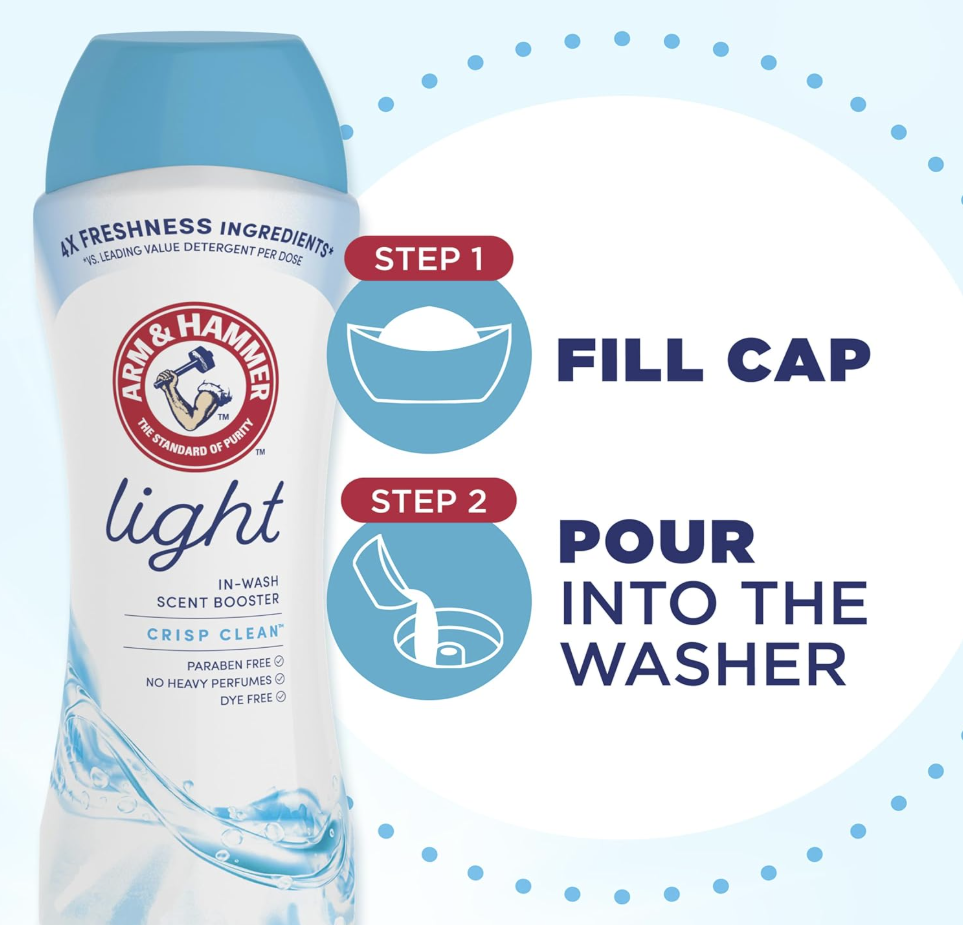 ARM & HAMMER Light CrispClean Aumentador de Esencia 680g
