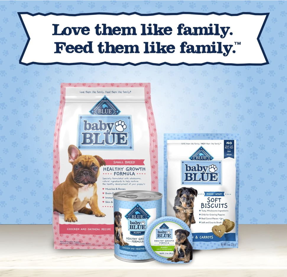 Blue Buffalo Baby BLUE – Premios Suaves con DHA para Cachorros (Pollo y Zanahoria) 227g