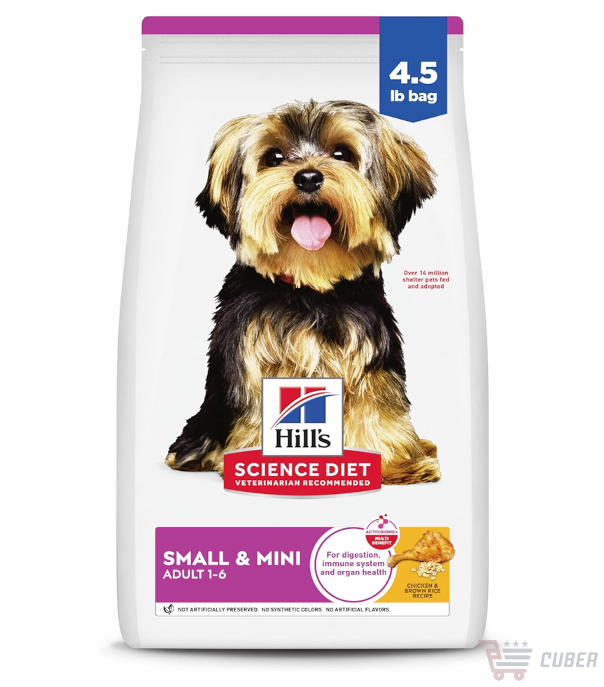 Hill's Science Diet Small & Mini Adult – Alimento Seco Premium para Perros Pequeños, Pollo y Arroz Integral, 2.04 kg