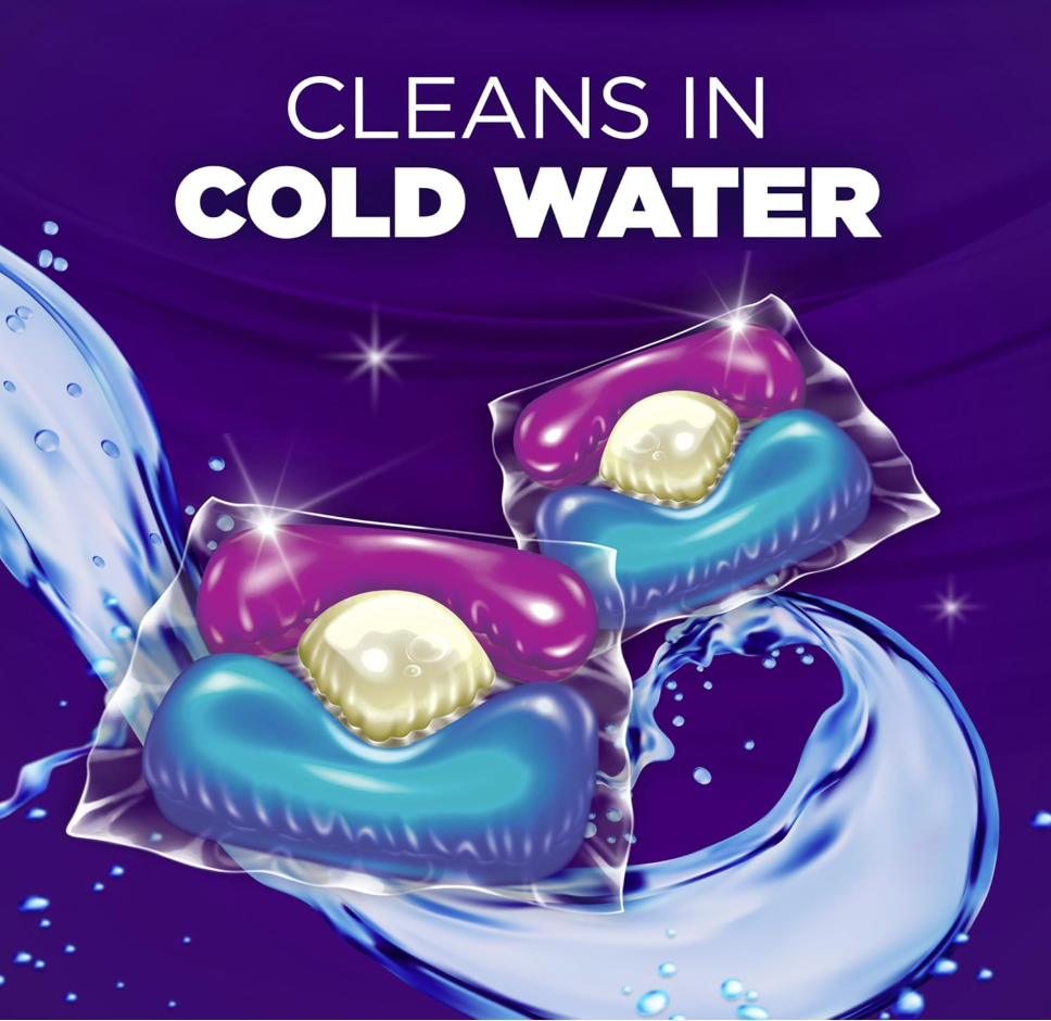 ARM & HAMMER Plus OxiClean + Odor Blasters 5-en-1 – Power Paks Detergente para Ropa, Elimina Olores y Manchas, Aroma Fresh Burst, 42 cápsulas