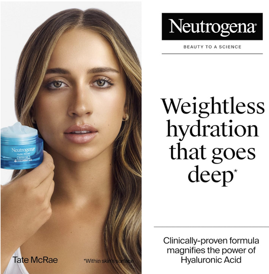 Neutrogena Hydro Boost Water Gel – Hidratante Facial con Ácido Hialurónico, 48 g