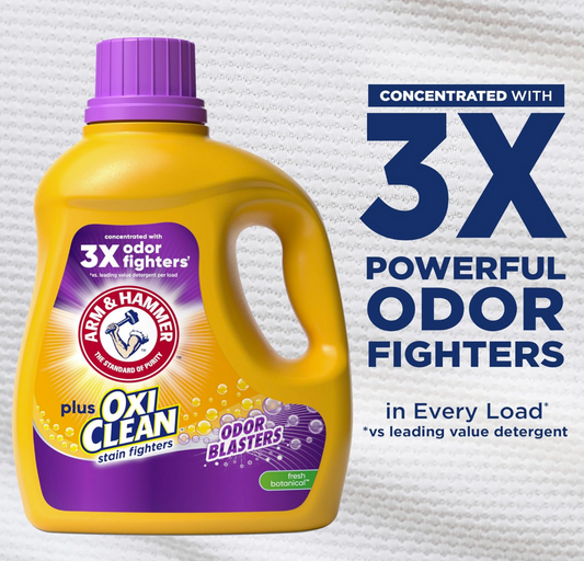 Arm & Hammer Plus OxiClean Odor Blasters Detergente Líquido – 2.97L