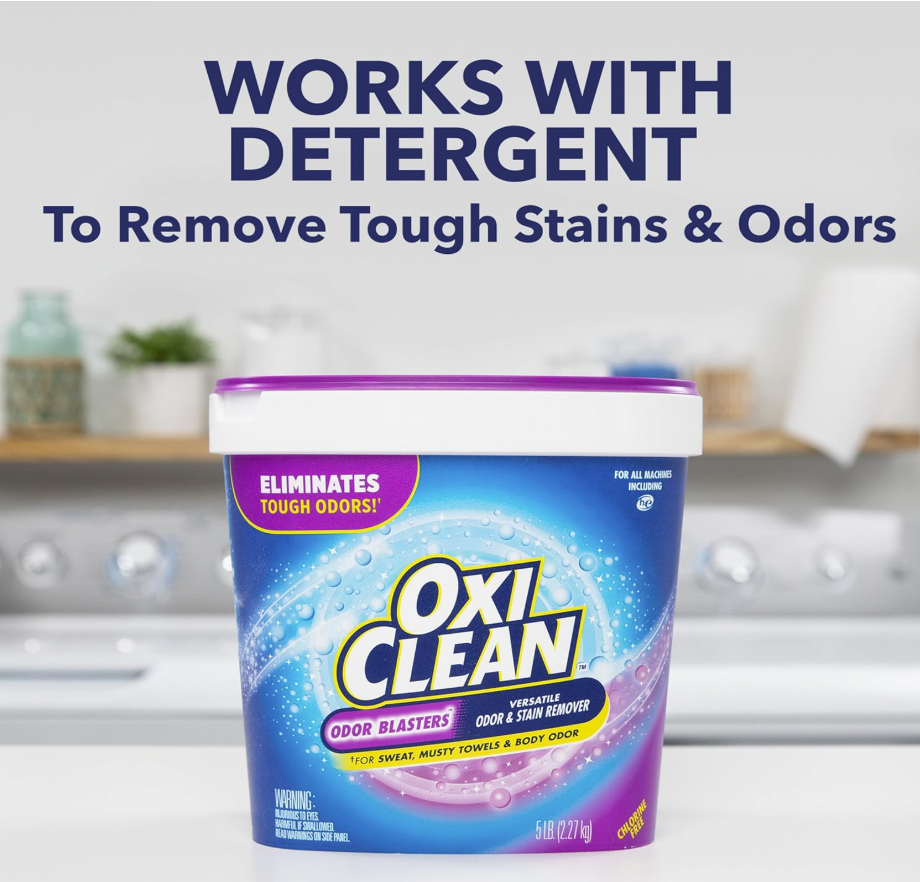 OxiClean Odor Blasters Quitamanchas y Eliminador de Olores en Polvo – Multiusos