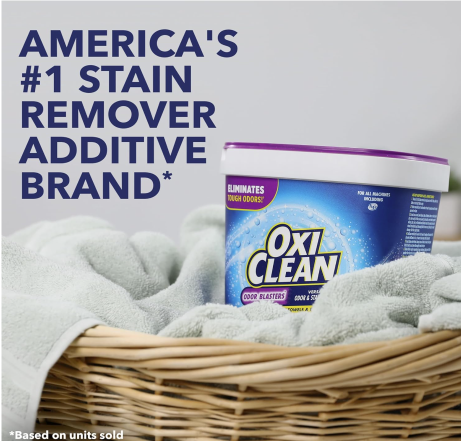 OxiClean Odor Blasters Quitamanchas y Eliminador de Olores en Polvo – Multiusos