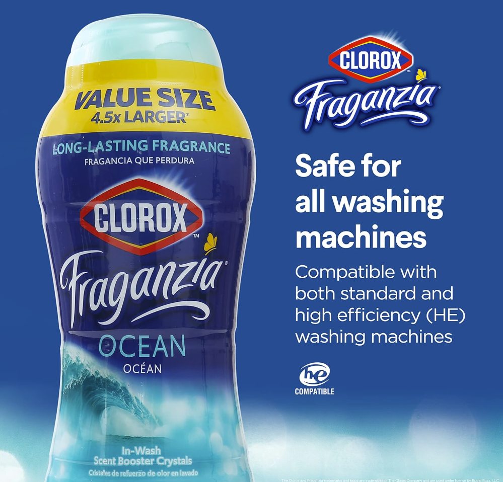 Clorox Fraganzia Scent Booster Crystals para Lavado – Ocean Scent 1.985kg