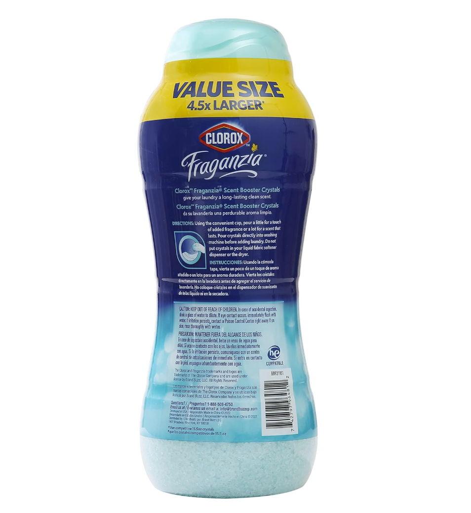 Clorox Fraganzia Scent Booster Crystals para Lavado – Ocean Scent 1.985kg