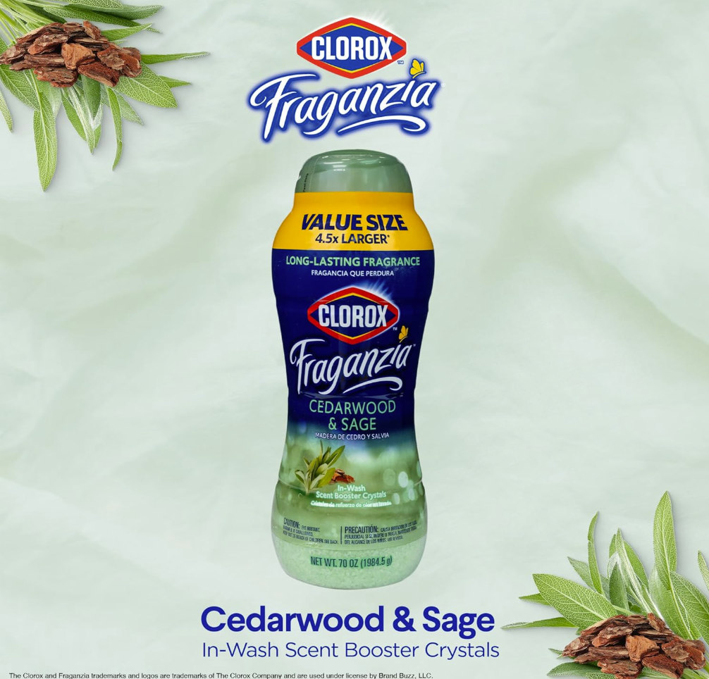 Clorox Fraganzia Cristales Intensificadores de Aroma – Cedarwood & Sage 1.98 kg