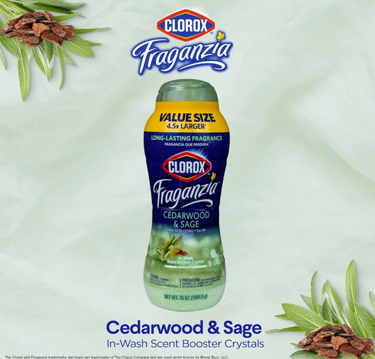 Clorox Fraganzia Cristales Intensificadores de Aroma – Cedarwood & Sage 1.98 kg