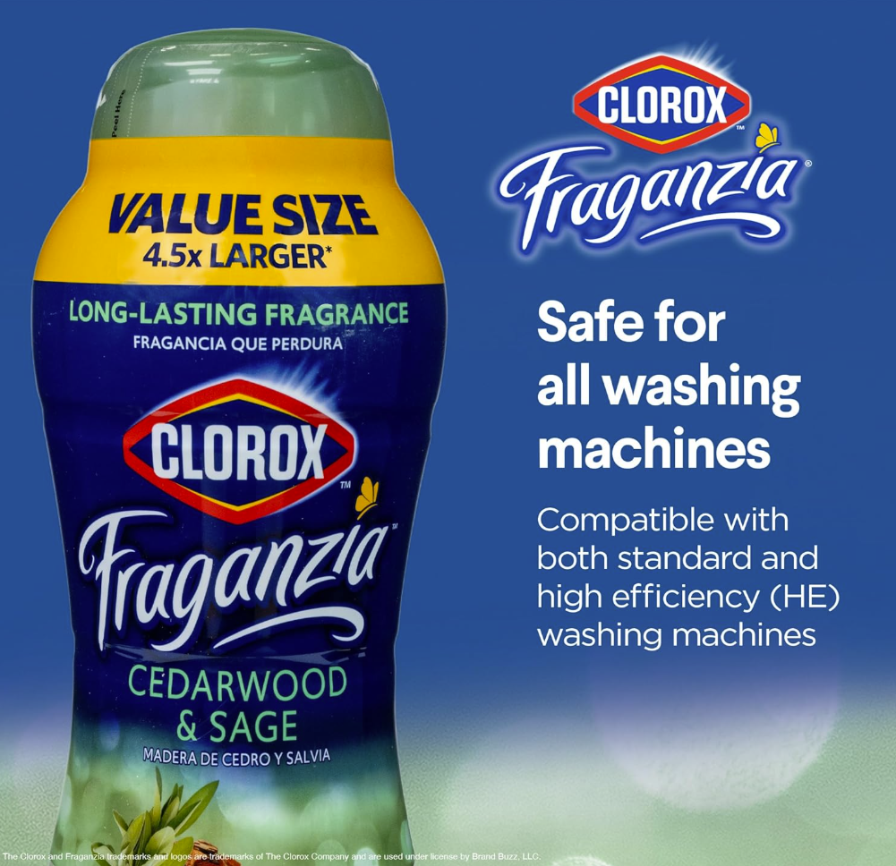Clorox Fraganzia Cristales Intensificadores de Aroma – Cedarwood & Sage 1.98 kg