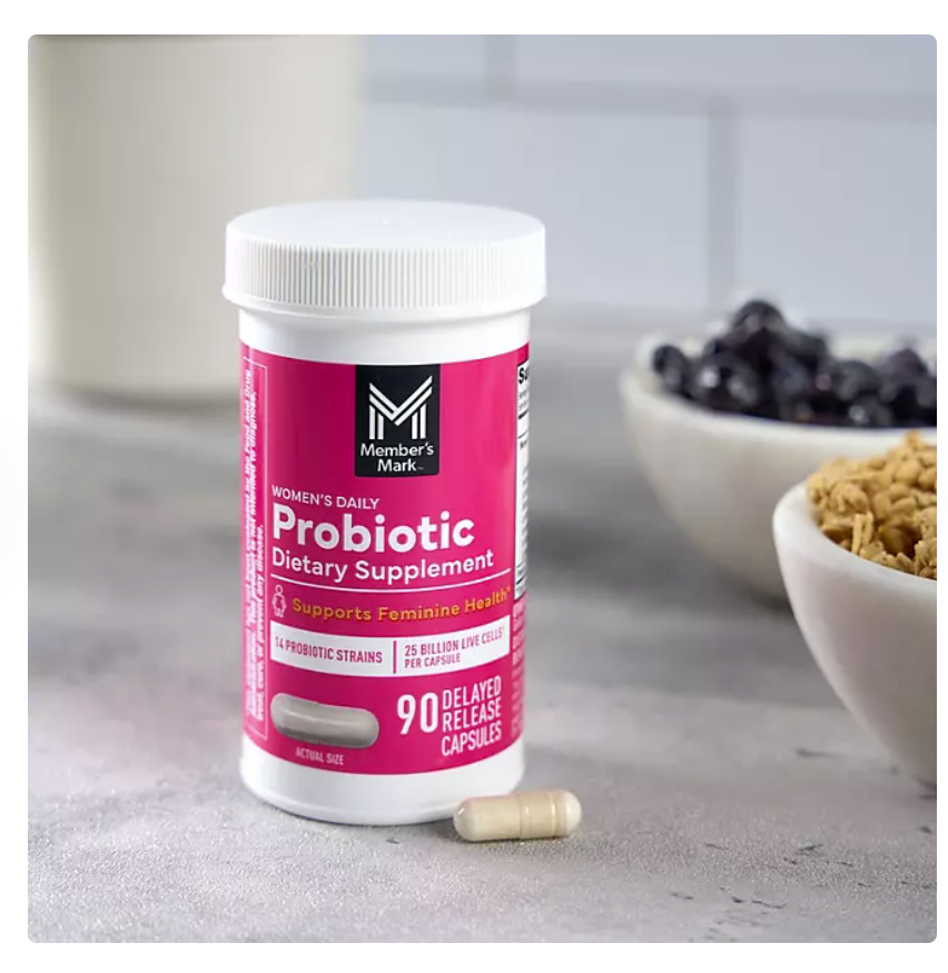 Member’s Mark Women’s Daily Probiotic – Probiótico Femenino 90 Cápsulas | Salud Digestiva y Bienestar