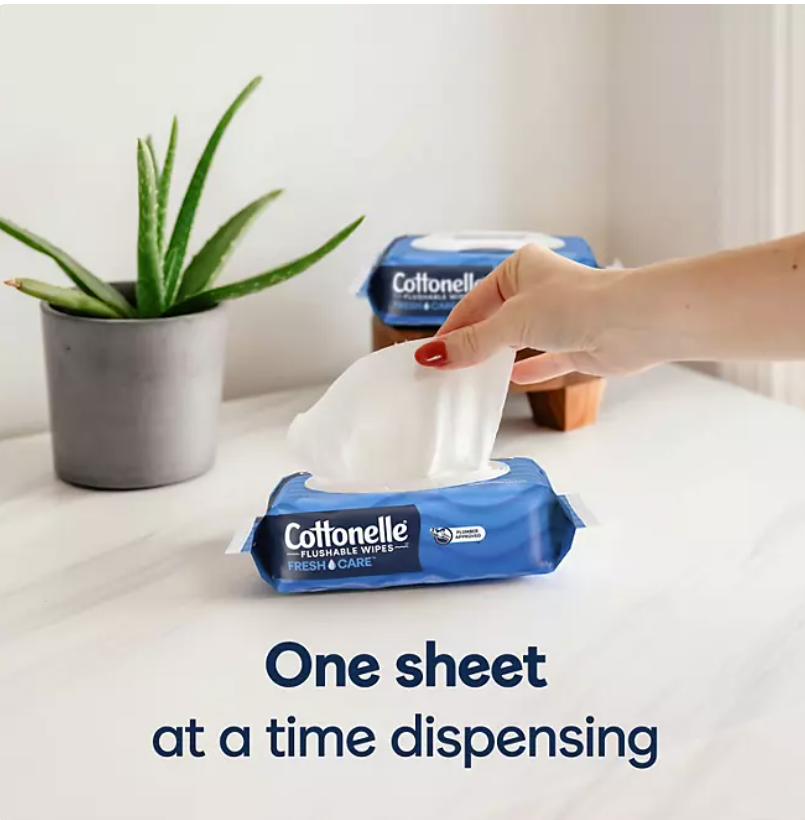 Toallitas Húmedas Desechables Cottonelle FreshCare – 42 piezas