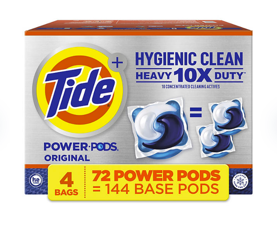 Tide Hygienic Clean Power PODS XL – Detergente en cápsulas, Original
