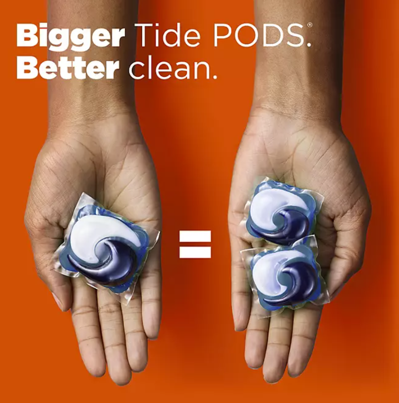 Tide Hygienic Clean Power PODS XL – Detergente en cápsulas, Original