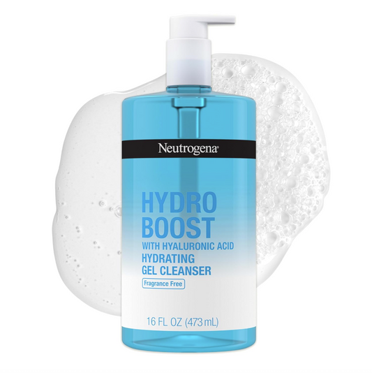 Neutrogena Hydro Boost Face Wash Sin Fragancia – Gel Facial Hidratante con Ácido Hialurónico