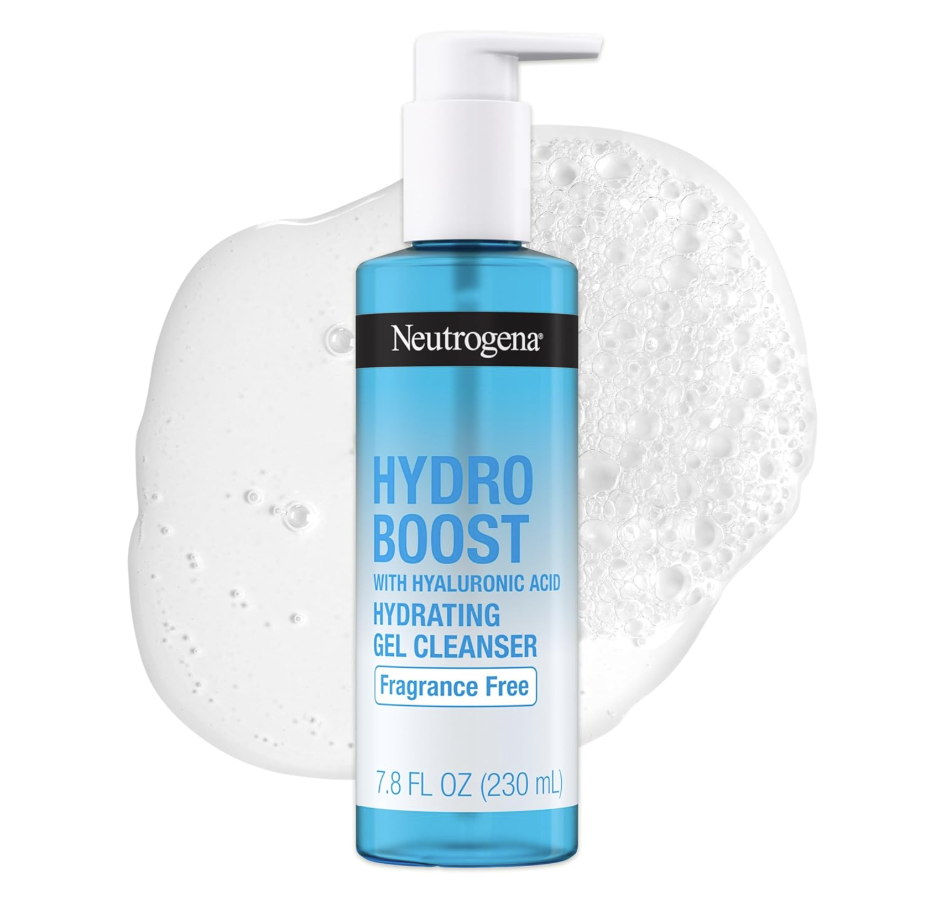 Neutrogena Hydro Boost Face Wash Sin Fragancia – Gel Facial Hidratante con Ácido Hialurónico