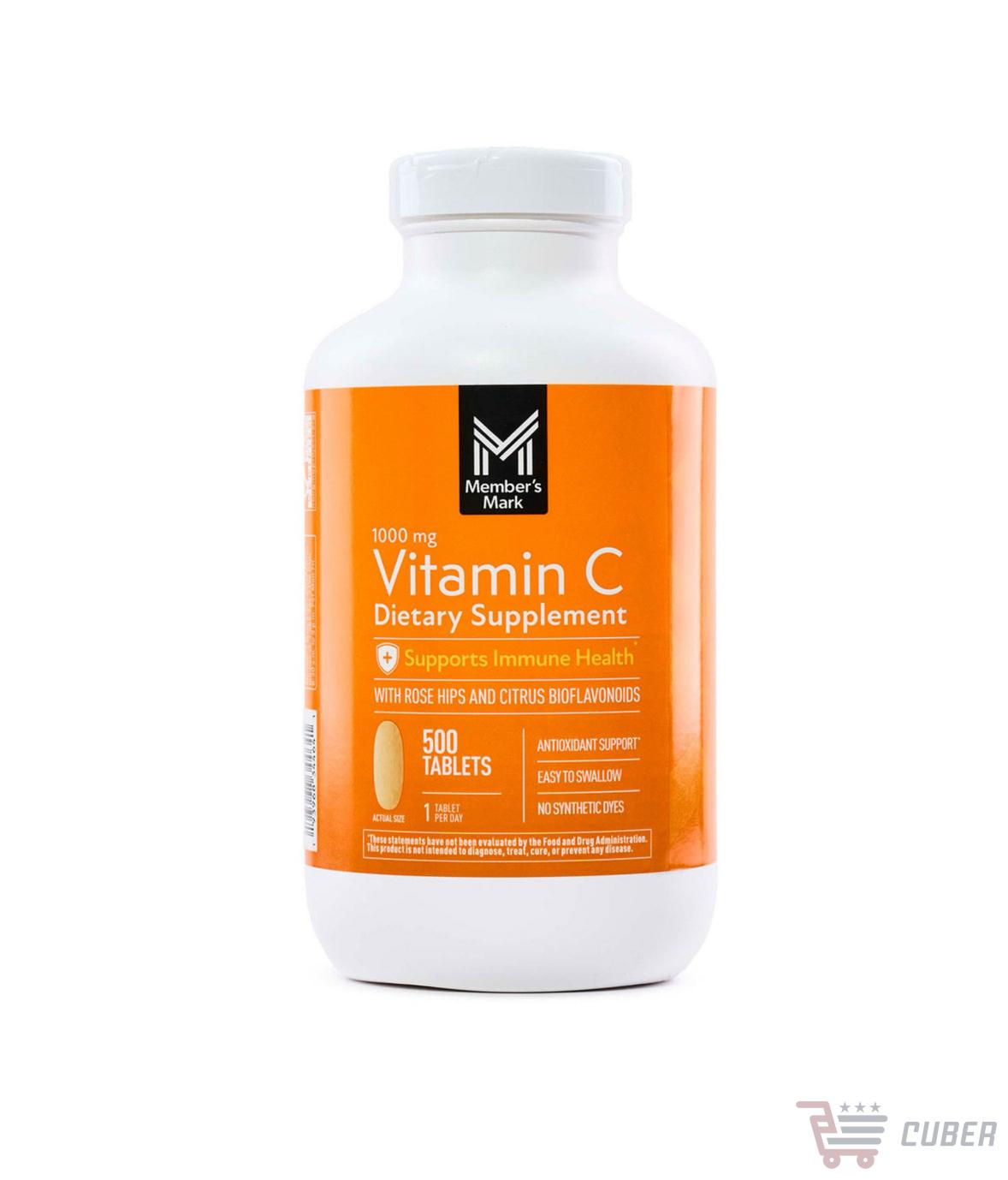 Member’s Mark Vitamina C con Bioflavonoides y Escaramujo (1000 mg, 500 tabletas)