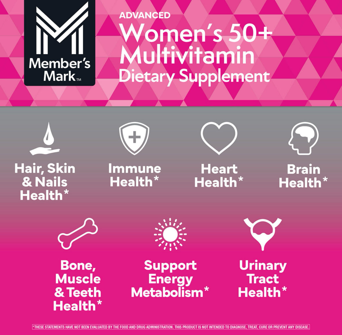 Member’s Mark Women’s 50+ Multivitamin – 275 tabletas