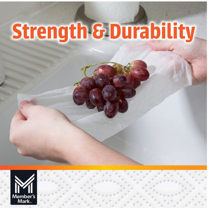 Member’s Mark Toallas de Papel Super Premium – Paquete de 1, 3, 6 o 15 Mega Rolls