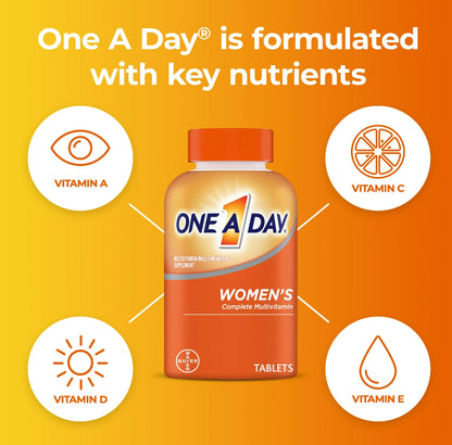 One A Day Multivitamínico para Mujeres – 100 Tabletas | Vitaminas A, C, D, E y Apoyo Inmunológico