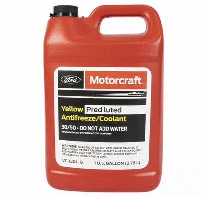 Anticongelante Motorcraft Amarillo 50/50 Premezclado | Reemplazo Ford Orange | 3.78L (1 Galón)
