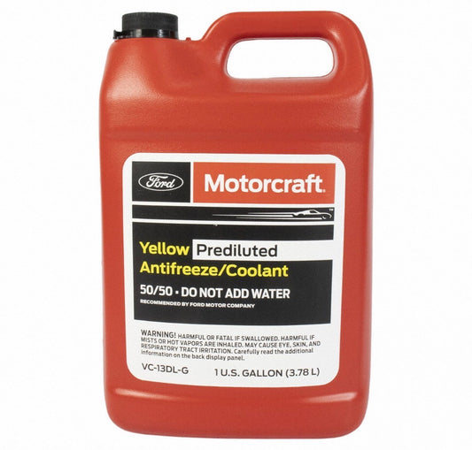Anticongelante Motorcraft Amarillo 50/50 Premezclado | Reemplazo Ford Orange | 3.78L (1 Galón)