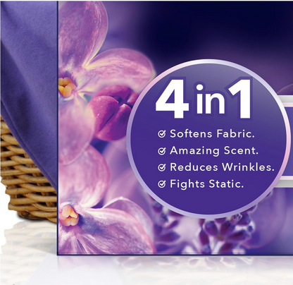 Downy Infusions CALM – Toallitas Aromatizantes para Secadora con Lavanda y Vainilla