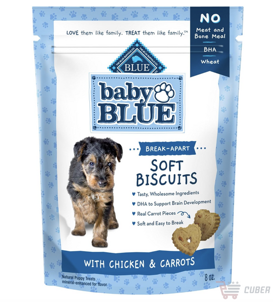 Blue Buffalo Baby BLUE – Premios Suaves con DHA para Cachorros (Pollo y Zanahoria) 227g