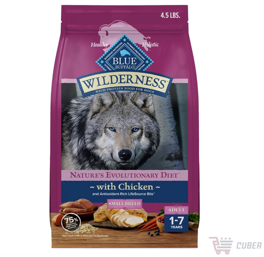 Blue Buffalo Wilderness Small Breed – Croquetas para Perro Adulto Raza Pequeña, Pollo Real, 2.04 kg