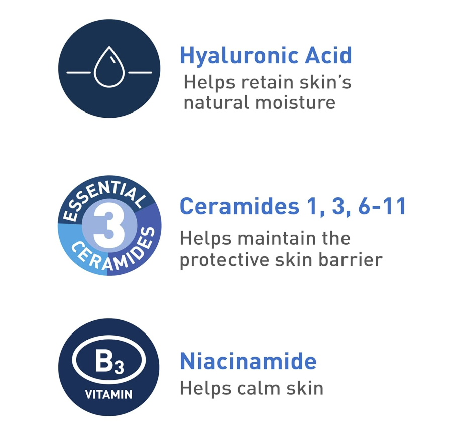 CeraVe Foaming Facial Cleanser – Limpiador Espumoso para Piel Grasa, 562 ml