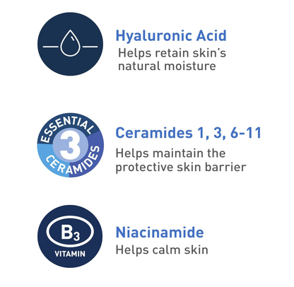 CeraVe Foaming Facial Cleanser – Limpiador Espumoso para Piel Grasa, 562 ml