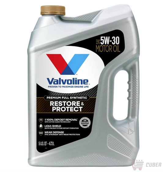 Valvoline Restore & Protect 5W-30 – Aceite de Motor Sintético Total, 5 QT (4.73 L)