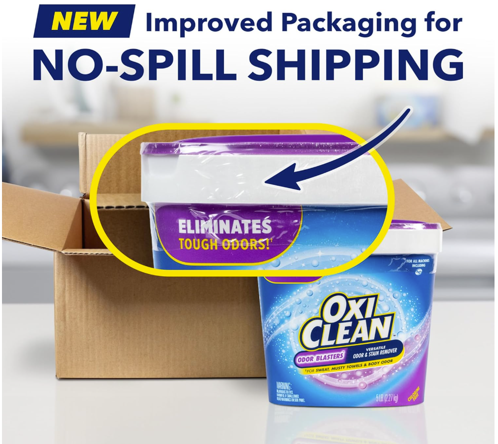 OxiClean Odor Blasters Quitamanchas y Eliminador de Olores en Polvo – Multiusos