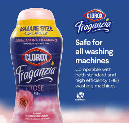 Clorox Fraganzia Cristales Intensificadores de Aroma para Lavado – Rose Scent 1.98 kg