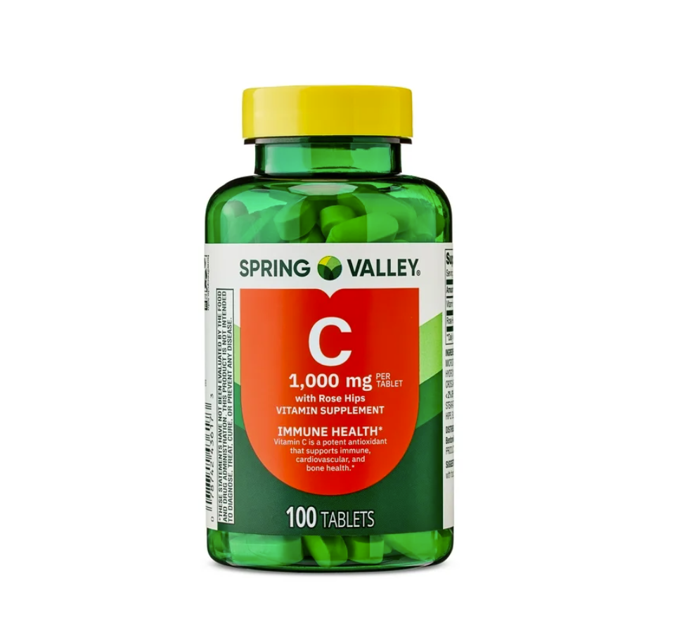 Spring Valley Vitamina C 1000 mg con Rosa Mosqueta – 100 tabletas