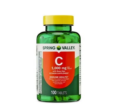 Spring Valley Vitamina C 1000 mg con Rosa Mosqueta – 100 tabletas
