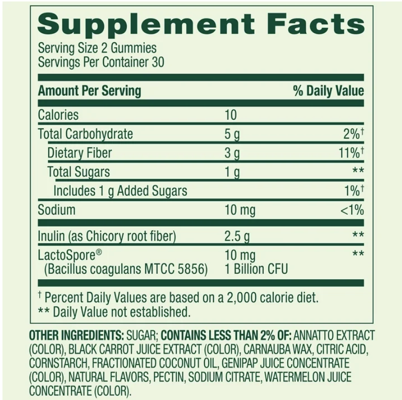Spring Valley Probiótico Infantil con Prebiótico – 60 gomitas vegetarianas