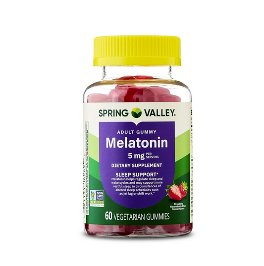 Spring Valley Melatonina 5 mg Adult Gummy – 60 gomitas vegetarianas