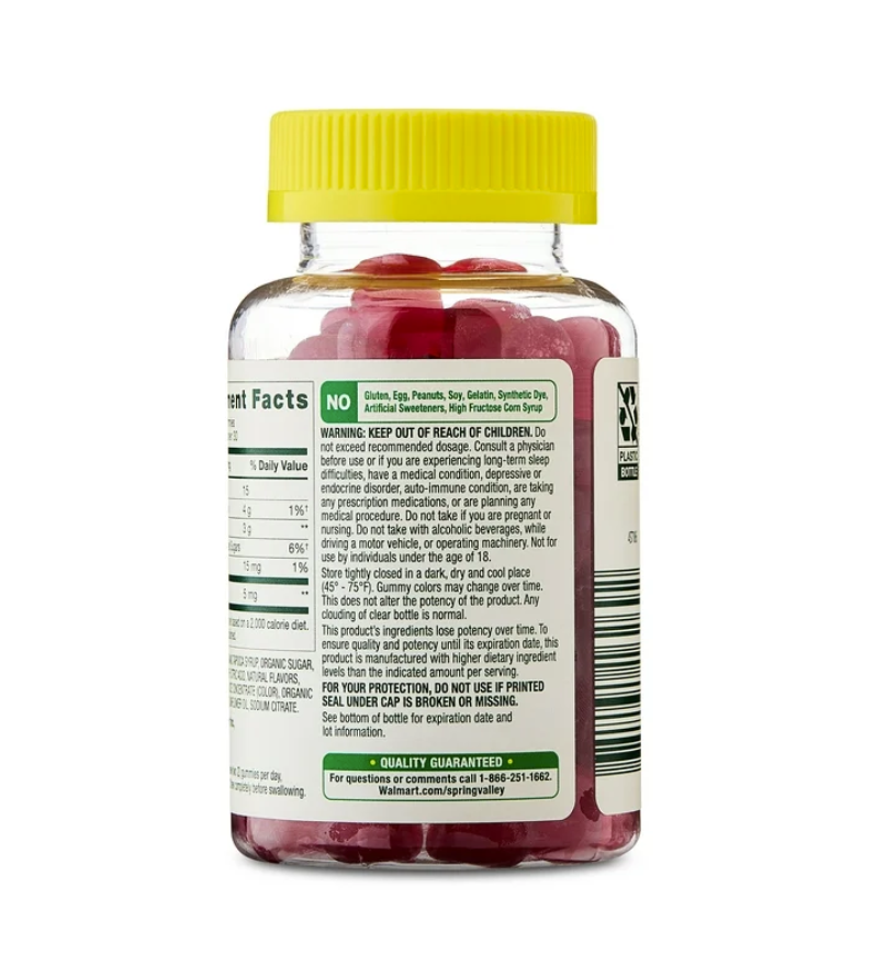 Spring Valley Melatonina 5 mg Adult Gummy – 60 gomitas vegetarianas