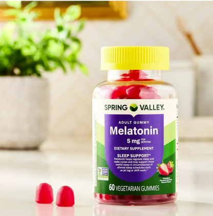 Spring Valley Melatonina 5 mg Adult Gummy – 60 gomitas vegetarianas