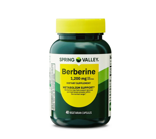 Spring Valley Berberina 1200 mg – 40 cápsulas vegetarianas
