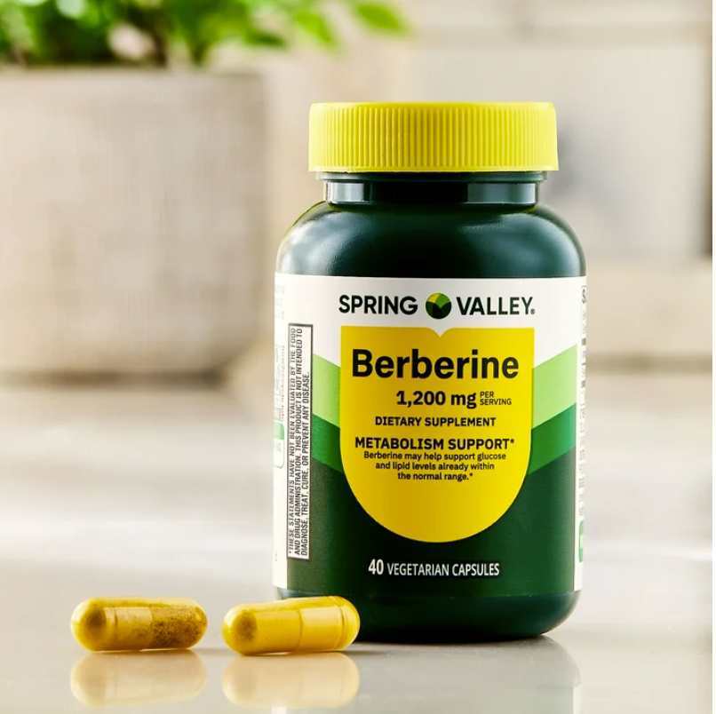 Spring Valley Berberina 1200 mg – 40 cápsulas vegetarianas