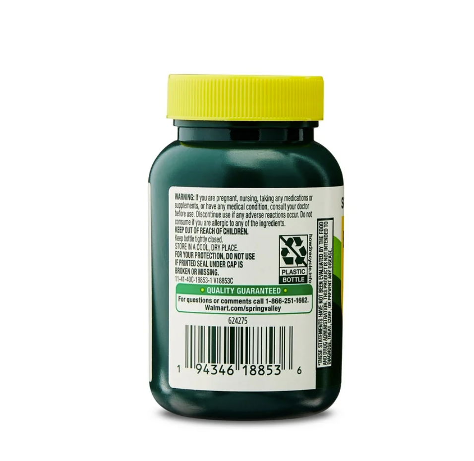 Spring Valley Berberina 1200 mg – 40 cápsulas vegetarianas
