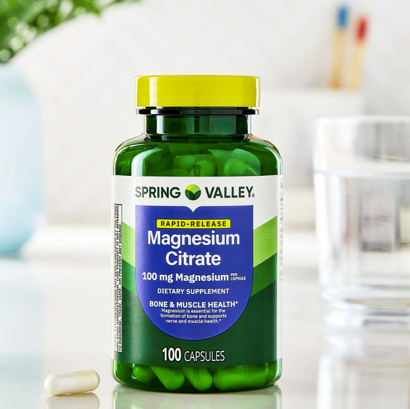 Spring Valley Citrato de Magnesio 100 mg – 100 cápsulas