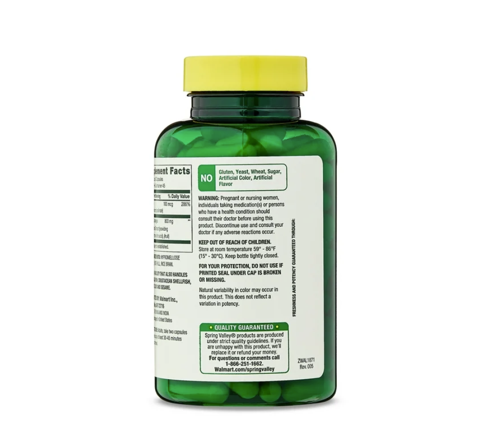 Spring Valley Garcinia Cambogia 800 mg – 90 cápsulas vegetarianas