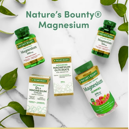 Nature’s Bounty Magnesio Glicinato Alta Absorción 240 mg – 60 cápsulas